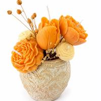 Golden Bloom Mum Buketi