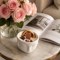 Seramik Yüz Soya Mum - Rose Lumiere