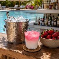 Strawberry Iced  Latte Scented Candle