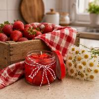 Strawberry Jam Candle Mum